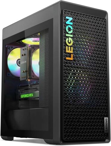 Lenovo Legion Tower 5 كمبيوتر سطح المكتب للألعاب - AMD Ryzen 7700 (حتى 5.30 جيجاهرتز) ، NVIDIA RTX 4070 Super 12GB GDDR6X ، 32GB DDR5 ، 2TB SSD ، Windows 11 Pro ، Wi -Fi 6E ، Bluetooth 5.3 ، W/USB Mouse & Keyboard in Kuwait
