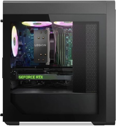 Lenovo Legion Tower 5 كمبيوتر سطح المكتب للألعاب - AMD Ryzen 7700 (حتى 5.30 جيجاهرتز) ، NVIDIA RTX 4070 Super 12GB GDDR6X ، 32GB DDR5 ، 2TB SSD ، Windows 11 Pro ، Wi -Fi 6E ، Bluetooth 5.3 ، W/USB Mouse & Keyboard in Kuwait