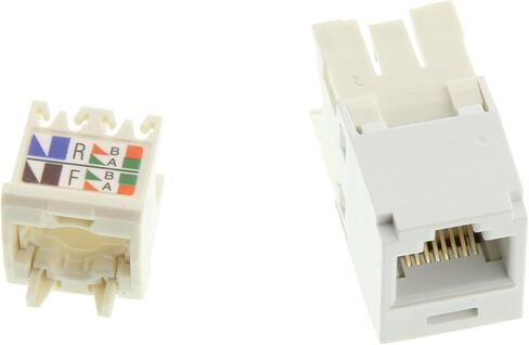 Panduit Cat 6 Module Unshelyed Jack ، Mini-Com® Mount ، منفذ واحد ، أبيض in Saudi Arabia