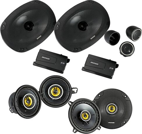 KICKER for Dodge Ram 2002-2011 Truck Speaker Bundle CSS694 6x9, CSC54 5.25", CSC354 3.5" in Saudi Arabia