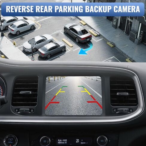 Backup Camera 68210236AE, 68210236AD‌, Compatible with Dodge Charger 2015-2017, 6 Pins Reverse Rear Parking Assist Camera Replacement Rear View Backup Cam in Saudi Arabia