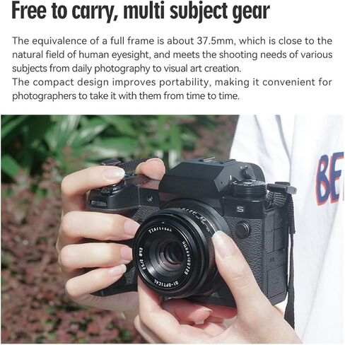 تي تي ارتيسان وصلة عدسة 23 ملم F/1.4 APS-C لكاميرا سوني اي ماونت فضية عريضة الزاوية للكاميرات غير العاكسة in Kuwait