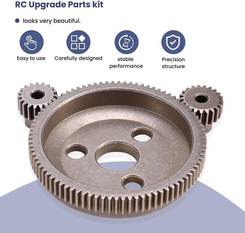 Slash 2WD Rustler 86T Spur Gear، معدن 86T Spur Gear مع 17T 19T 21T ترس ترس لـ Slash 2WD Stampede Rustler Bandit 1/10 RC قطع غيار ترقية السيارة 4686 in Saudi Arabia