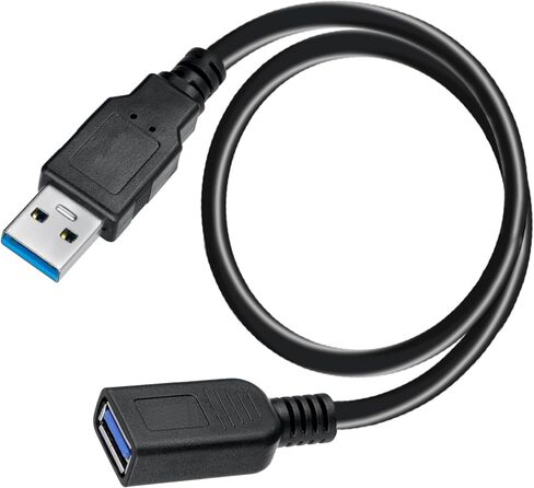 Saitech It 2 ​​حزمة قصيرة طول 1 قدم USB 3.0 تمديد كابل التمديد ، USB 3.0 من الذكور إلى كابل الموسع الإناث in Kuwait