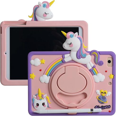 Cartoon Case for iPad 10.9" 2022，MONEHOYSY Cute Soft Silicone Kickstand [Drop Proof,Shock Proof,Anti Slip] Back Stand Cover Case for Kids Children Teens Girls Boys (Kitty) in Saudi Arabia