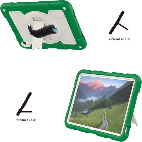 Tablet Travel Rugged Rugged Frackproof Hybrid Case المتوافقة مع iPad (2022)/10th Gen 2022 10.9 بوصة مع حماية حزام الكتف 3 360 ° ل iPad (2022)/10th Gen 2022 10.9 in Kuwait
