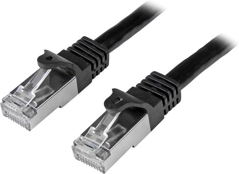 startech.com n6spat5mbk 5 m cat6 تصحيح كابل ، محمي (SFTP) كبل تصحيح شبكة Gigabit Snagless. in Saudi Arabia