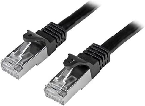 startech.com n6spat5mbk 5 m cat6 تصحيح كابل ، محمي (SFTP) كبل تصحيح شبكة Gigabit Snagless. in Saudi Arabia