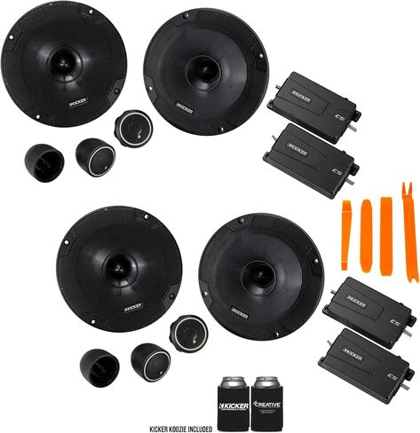 KICKER 46CSS654 - Two Pairs of CS-Series CSS65 6.5-Inch (160mm) Component System with .75-inch tweeters, 4-Ohm (2 Pairs) in Saudi Arabia