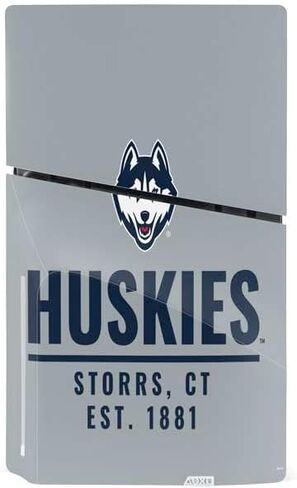 Skinit Decal Gaming Skin Compatible with PS5 Slim Disk Bundle - Officially Licensed University of Connecticut UConn Logo Design in Saudi Arabia