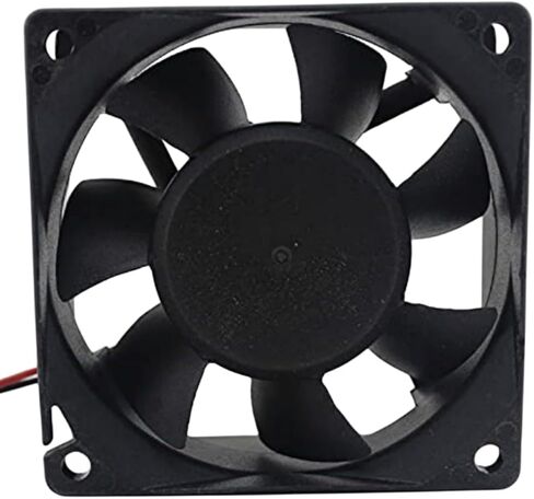 KDE1207PTV1 12V 1.4W 7025 7CM 2-Wire Cooling Fan 70X70X15MM, Black in Saudi Arabia