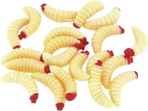 100pcs سيليكون ناعم الديدان الدودة ، والخبز الاصطناعي الاصطناعي ، إغراء الصيد ، ودودة الأرض المزيفة طعم محاكاة لمياه المياه العذبة التراوت للمياه العذبة in Saudi Arabia