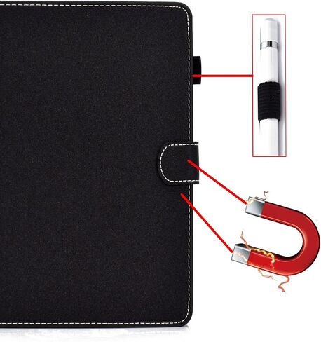Tablet Travel Samsung Galaxy Tab A 10.1 2019 SM-T510/T515 Case ، PU Leather Protective Case مع فتحات متوافقة مع البطاقات ، حالة واقية من الجلد النباتي الممتاز COM in Kuwait