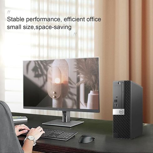 Dell Optiplex 7060 Windows 11 كمبيوتر سطح المكتب ، Intel 8th Gen I7-8700 Hexa Core ، 16GB DDR4 RAM جديد 1TB NVME M.2 SSD ، AX210 BENED-In WiFi 6E & Bluetooth 5.2 ، لوحة مفاتيح Wireless و Mouse جديدة (متجددة) in Kuwait