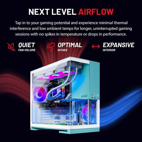 Skytech Gaming Aqua Desktop PC ، Intel Ultra 7 265K 3.9 GHz (5.4 GHz Turbo) ، NVIDIA RTX 5070 TI 16GB ، 2TB GEN4 NVME SSD ، 32GB DDR5 RAM 6000 RGB ، 850W GOLD ATX 3 PSU ، 360MM ARGB AIO ، WI-FI in Kuwait