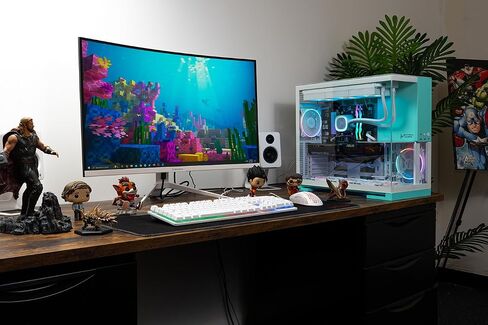 Skytech Gaming Aqua Desktop PC ، Intel Ultra 7 265K 3.9 GHz (5.4 GHz Turbo) ، NVIDIA RTX 5070 TI 16GB ، 2TB GEN4 NVME SSD ، 32GB DDR5 RAM 6000 RGB ، 850W GOLD ATX 3 PSU ، 360MM ARGB AIO ، WI-FI in Kuwait