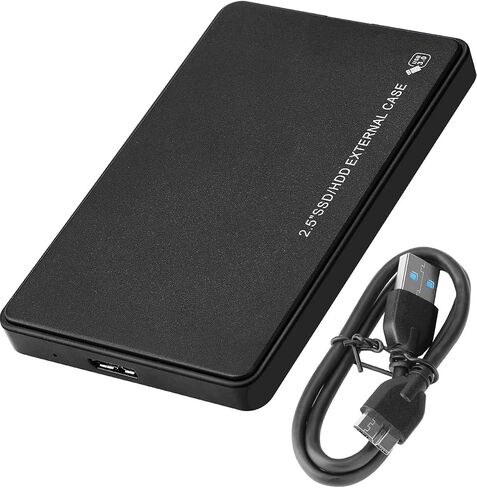 حاوية محرك الأقراص الثابتة 2.5 "، 5 جيجابت في الثانية USB 3.0 إلى SATA III ، حالة قرص ثابت خالية من الأدوات لمدة 2.5 بوصة 9.5 مم 7 مم SSD حتى 6TB in Saudi Arabia