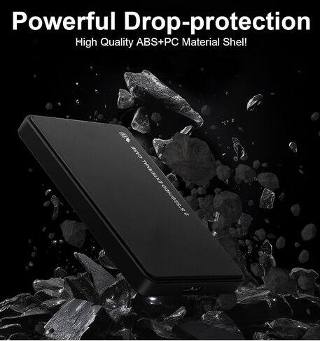 حاوية محرك الأقراص الثابتة 2.5 "، 5 جيجابت في الثانية USB 3.0 إلى SATA III ، حالة قرص ثابت خالية من الأدوات لمدة 2.5 بوصة 9.5 مم 7 مم SSD حتى 6TB in Saudi Arabia