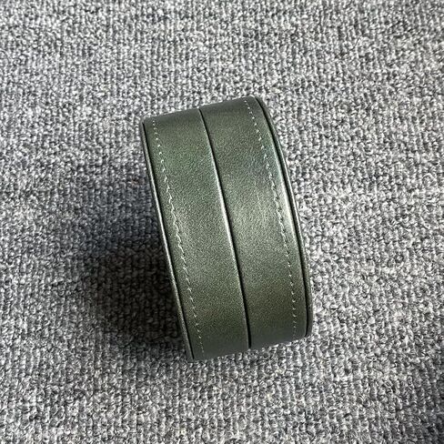 Lightweight and Portable PU Leather Storage Box Suitable for Wired earplugs and in Ear Headphone Storage Protective Cover (Green) in Saudi Arabia