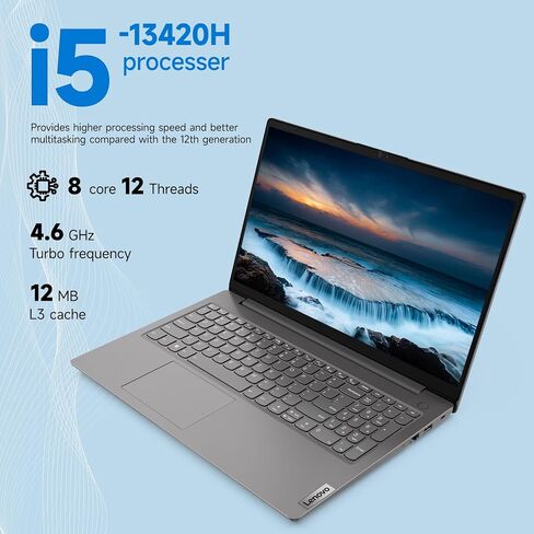 Lenovo V15 Gen 4 Laptop ، 15.6 "FHD ، Octa-Core Intel Core I5-13420H (Beat I5-1235U) ، 40GB RAM ، 1TB SSD ، WIN11H-SLIM ، FAST ، وجاهزًا للعمل أو الدراسة ، والمدرسة والمكتب ، PCO PODABLABED BOYDER BOYDER. in Saudi Arabia