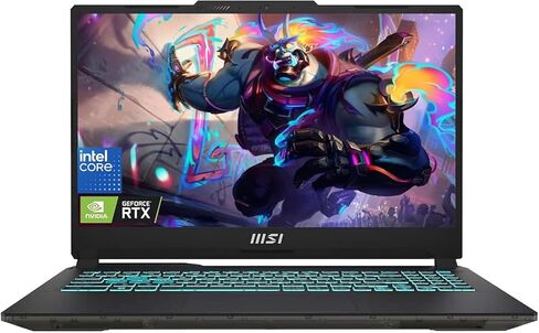 MSI Cyborg 15 Thin GF63 Gaming Maming Laptop 15.6 "FHD 144Hz (Intel 12th Gen I5-12450H ، 32GB DDR5 RAM ، 1TB SSD ، GeForce RTX 4050 (Beats RTX 3060)) ، WIFI 6 ، IST Cable ، Win 11 Home - in Kuwait
