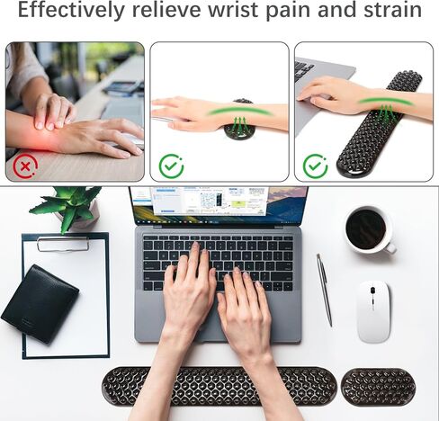 Megrez Clear Gel Wrist Rest للوحة المفاتيح والماوس ، راحة معصم لوحة مفاتيح الجلور الكريستال ، مجموعة Wrestrest المريحة ، لوحة مفاتيح الراحة السحابية ، Clear in Saudi Arabia