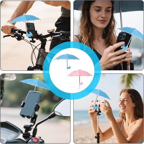 2 PCS Phone Smbrella ، مظلة للهاتف ، شمس الهاتف الظل ، لظلال الشمس ، عالمي لطيف مع كوب الشفط على الطراز الخنزير ، في الهواء الطلق مضاد للارتفاع. in Kuwait