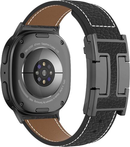 فرقة ساعة مغناطيسية من جلد Chanchy متوافق مع Samsung Galaxy Watch 8 40mm/44mm/Classic 46mm 2025 ، لا توجد فرقة متنقلة من Gap Top Grain Leather لـ Galaxy Watch8 نساء الرجال in Kuwait