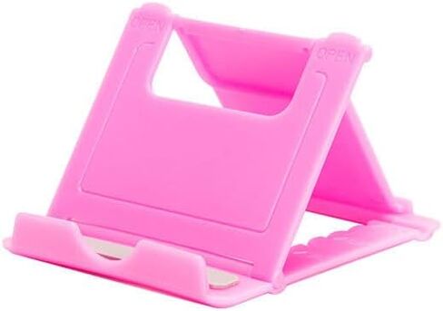 1pc Compact Desktop Smartphone Stand - Telephone Stands with Adjustable Holder for Easy Viewing - 2.36 * 1.96inch/ 6 * 5cm Size, Black in Saudi Arabia
