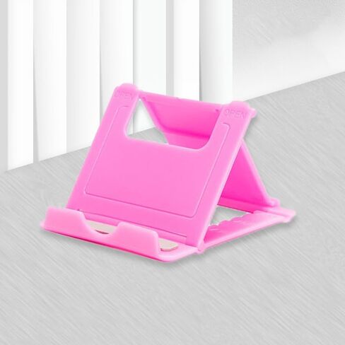 1pc Compact Desktop Smartphone Stand - Telephone Stands with Adjustable Holder for Easy Viewing - 2.36 * 1.96inch/ 6 * 5cm Size, Black in Saudi Arabia