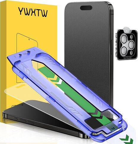 YWXTW 2 واقي شاشة غير لامع لهاتف iPhone 16 Pro Max 6.9 بوصة + مجموعة واحدة من واقي عدسة الكاميرا، مضاد للوهج ومضاد لبصمات الأصابع 16 Pro Max واقي شاشة زجاجي، خالٍ من الفقاعات، ناعم كالحرير in Kuwait