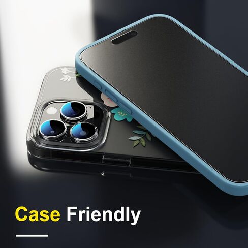 YWXTW 2 واقي شاشة غير لامع لهاتف iPhone 16 Pro Max 6.9 بوصة + مجموعة واحدة من واقي عدسة الكاميرا، مضاد للوهج ومضاد لبصمات الأصابع 16 Pro Max واقي شاشة زجاجي، خالٍ من الفقاعات، ناعم كالحرير in Kuwait