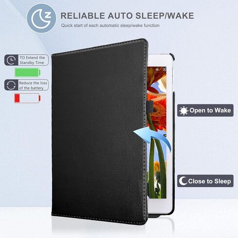 حالة LRCXL لـ iPad Air 3rd Generation 10.5 بوصة 2019 / iPad Pro 10.5 "2017-360 REGANTATION SMART SMART SMART مع ميزة النوم / الاستيقاظ التلقائي (أسود) in Kuwait