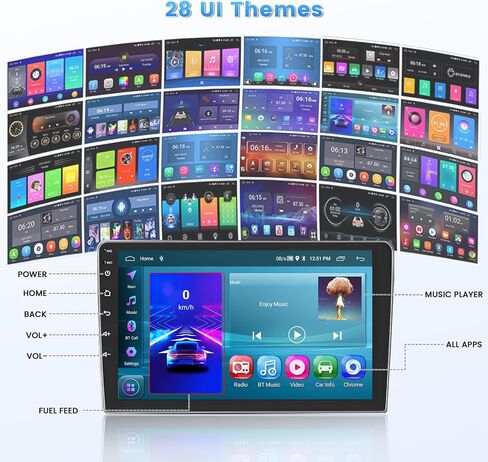 Roinvou Android Car Stereo لـ 2002-2006 Honda CR-V، راديو سيارة CarPlay لاسلكي مدمج مع Android Auto، شاشة لمس 9 بوصات في لوحة القيادة GPS ودعم مرآة Link BT FM WiFi AHD رؤية خلفية SWC in Saudi Arabia