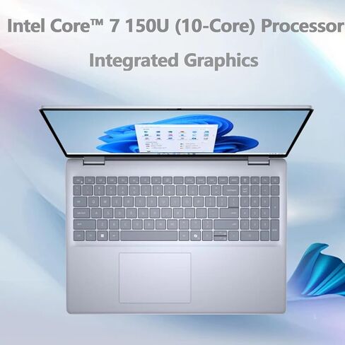 Dell Inspiron 16 Business Student Laptop • 16" FHD+ (1920 x 1200) 300-Nits WVA Touchscreen • Intel Core 7 150U • Fingerprint • Backlit KB • Wi-Fi 6E • Win 11 pro • 32GB RAM • 2TB SSD in Saudi Arabia