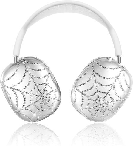 Joyleop for AirPods Max Case - متين صعبًا لأغطية AirPods Max ، وعلاج سماعات الرأس الواضحة اللطيفة مع أحجار الراين اللزجة ، والملحقات الأساسية جدًا لسماعات الرأس ، والدب. in Kuwait