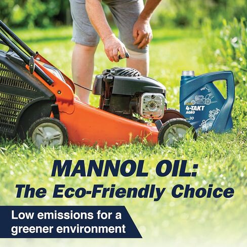 Full Synthetic Lawnmower Oil by MANNOL, 4-Takt Agro SAE 30 7203 Generator Oil, High-Quality Mineral Oil for Small Engines 4-Stroke Oil for Gardening Equipment, 1L in Saudi Arabia