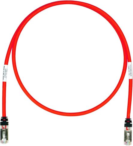Panduit Cat 6A Corexed Patch Cord ، TX6A ، 9.84 FT ، 26 AWG ، RJ45 ، RED in Saudi Arabia