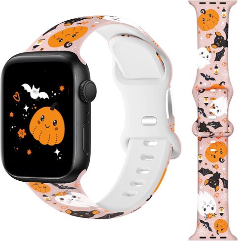عطلات مشاهدة الفرقة متوافقة مع Apple Watch Band 38mm 40mm 41mm 42mm 44mm 45mm 49mm 46mm Halloween Christmas Strap متوافق مع Iwatch Apple Watch Series 10 9 Ultra 8 7 6 5 4 3 2 1 SE للرجال in Kuwait