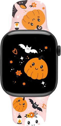 عطلات مشاهدة الفرقة متوافقة مع Apple Watch Band 38mm 40mm 41mm 42mm 44mm 45mm 49mm 46mm Halloween Christmas Strap متوافق مع Iwatch Apple Watch Series 10 9 Ultra 8 7 6 5 4 3 2 1 SE للرجال in Kuwait