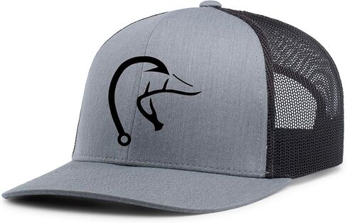 Heritage Pride Outdoors Hook Antler Duck Hunting and Fishing Mens Embroidered Mesh Back Trucker Hat in Saudi Arabia