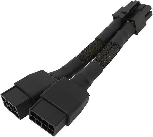 1pc مزدوج 8pin إلى 8 Pin GPU Cable Cable Cable 10cm 030-1233-000 متوافق مع بطاقة رسومات NVIDIA RTX A6000 in Kuwait