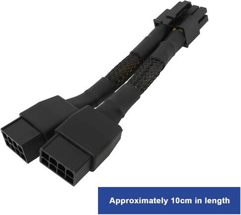 1pc مزدوج 8pin إلى 8 Pin GPU Cable Cable Cable 10cm 030-1233-000 متوافق مع بطاقة رسومات NVIDIA RTX A6000 in Kuwait
