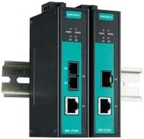 MOXA IMC-21GA-SX-SC Media Media Media Converter ، Multi-mode 0.5km ، SC ، -10 إلى 60 درجة مئوية in Kuwait