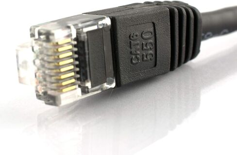Networx® RJ45 Cat 6A Ethernet Patch Cable 50 Foot Blue Booted F/FTP for PC, TV, Tablet, Gaming, Routers, and Printers, High Speed 10Gbps, Gold Plated, Indoor/Outdoor Use in Saudi Arabia