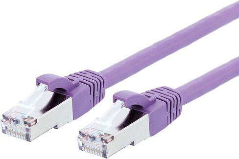 Networx® RJ45 Cat 6A Ethernet Patch Cable 50 Foot Blue Booted F/FTP for PC, TV, Tablet, Gaming, Routers, and Printers, High Speed 10Gbps, Gold Plated, Indoor/Outdoor Use in Saudi Arabia