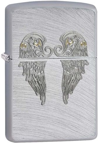Zippo Lighter: Angel Wings ، محفور - Chrome Arch 81174 in Saudi Arabia