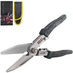 8 Inch Heavy Duty Scissors, Multifunction Shears for Cutting Cable Wires, Cardboard (8-Inch Straight Snips) in Kuwait