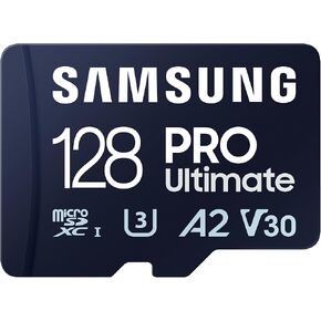 بطاقة ذاكرة MicroSD في نهاية المطاف Samsung Pro ، محول ، 128 جيجا بايت MicroSDXC ، يصل إلى 200 ميجابايت/ثانية ، 4K UHD ، UHS-I ، الفئة 10 ، U3 ، V30 ، A2 لكاميرا العمل ، الطائرات بدون طيار ، الأمراض ، الهواتف ، الأجهزة اللوحية ، MB-MY128SA/AM [إصدار كندا] in Kuwait