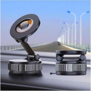 Magnetic Suction Phone Holders for Your Car, 360°Adjustable Magnetic Car Phone Holder，Suction Cup Phone Mount for Your Car/Gym/Mirror,Phone Car Mount Compatible iPhone & Android(Black) in Saudi Arabia